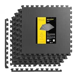 Мат-пазл (ласточкин хвост) 4FIZJO Mat Puzzle EVA 120 x 120 x 1 cм Black 4FJ0060 (P-5907222931011)