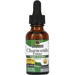 Экстракт ромашки Nature's Answer Chamomile Extract Alcohol-Free 2400 мг 30 мл