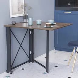 Стол-книга трансформер Орион 1 Ferrum-decor 750x810x730 Черный металл ДСП Дуб Сонома Трюфель 16 мм (FRD-104601)