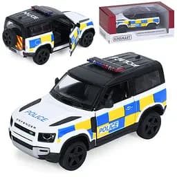 Машинка інерційна Джип Land Rover Defender 90 Kinsmart KT5428WP відчиняються двері, 1:36 - мініатюра 4