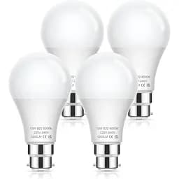 Еквівалентна штикова лампочка EvaStary потужністю 100 Вт, 4 шт. 13 Вт B22 Світлодіодні лампи BC GLS Frosted Light, 6000K Daylight