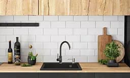 Гранітна кухонна мийка Rea West XL black ZLE-00116, Чорний матовий - мініатюра 5