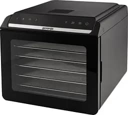 Сушарка для продуктів Gorenje 580 Вт піддонів 6 x 1.5 см дисплей пластик+метал чорний - мініатюра 2