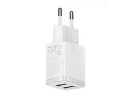 Мережевий зарядний пристрій Baseus Compact Charger 2USB 10.5 W EU CCXJ010202 White - мініатюра 5
