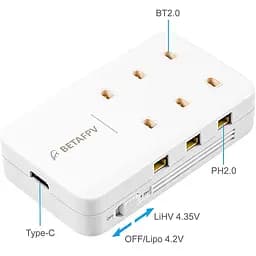 Зарядний пристрій BetaFPV на 6 портів для акумуляторів Cetus - мініатюра 2