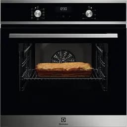 Духова шафа Electrolux електрична 65 л, A, дисплей, конвекція, телескопічні напрямні, чорний