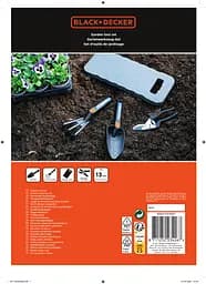 Набір садових інструментів Black+Decker 4 предмети - мініатюра 5