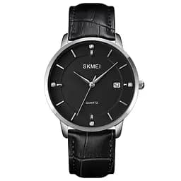 Наручные часы мужские 1801LSIBK Silver-Black Leather Skmei acs0030587