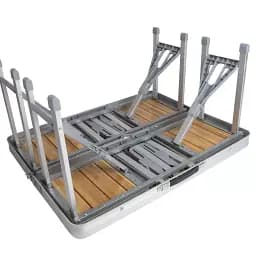 Стіл Bo-Camp Bamboo Brown/Silver (1404800) - мініатюра 5