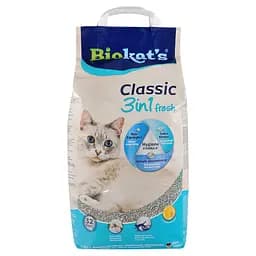 Наполнитель туалета для кошек Biokat's Classic Fresh 3in1 Cotton Blossom 10 кг бентонитовый