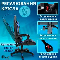 Геймерське крісло 4Points GT Синє - мініатюра 11