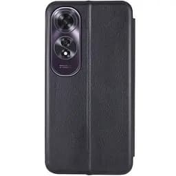 Шкіряний чохол-книжка Classy для Oppo A60 4G Чорний - мініатюра 2