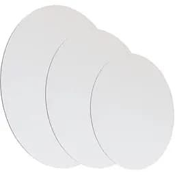 Полотно на картоне Rosa Studio овальное хлопок белый акриловый грунт