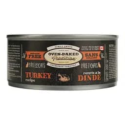 Влажный корм для котов Oven-Baked Tradition Паштет, из свежего мяса индейки, 156 г