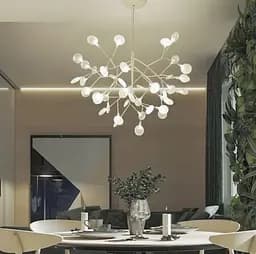 Подвесная люстра-дерево в белом на 36 ламп Line.F Цвет плафона Прозрачный