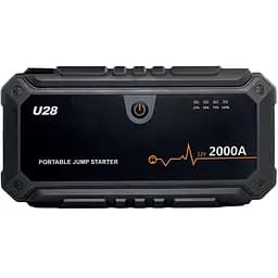 Автомобільний портативний пуско-зарядний пристрій (бустер) Jump Starter Wondertech WTST001 U28, 2000А, павербанк 20000 мАг - мініатюра 2