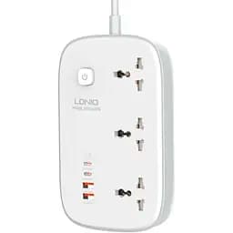 Удлинитель сетевой LDNIO SC3416 2USB/2Type-C, 3Sockets. QC/PD, 65W/5A, 2m EU Plug