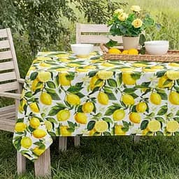 Скатертина Ardesto Sicilian Lemons зелений 120 х 140 см (ART07LM)