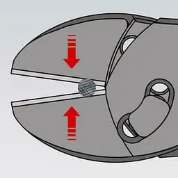 Кусачки бокові особливої потужності TwinForce KNIPEX 73 72 180 BK - мініатюра 5