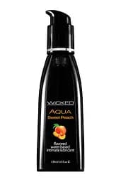 Їстівний лубрикант зі смаком персика Wicked Aqua 120 ml