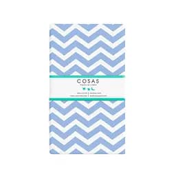 Простирадло Cosas на резинці 100х200 blue zigzag, блакитний (ZigBlue_100x200x20) - мініатюра 3