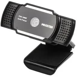 Веб-камера Maxxter WC-FHD-AF-01, 1.3 Mpx, 1920x1080, Auto-Focus, USB 2.0, встроенный микрофон черная (WC-FHD-AF-01)