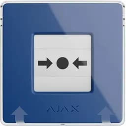 Беспроводная настенная кнопка для активации пожарной тревоги вручную Ajax для жилых объектов Manual Call Point, jeweller, беспроводной, синий