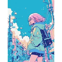 Картина по номерам Brushme Девушка из комикса 30x40 см