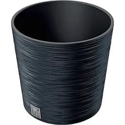 Горщик для квітів Prosperplast Furu з вкладкою 10.2 л антрацит (57239-433)