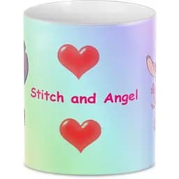 Кухоль GeekLand Стич Lilo and Stitch 02.10 Stitch And Angel.430 330 мл білий - мініатюра 2
