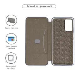 Чехол-книжка для Motorola G06 4G/G06 Power 4G, G-Case, синий, кожаный чехол-книжка из экокожи (PU) и TPU, с магнитом, с подставкой и вместительным кардхолдером, противоударный, защита всего корпуса, ArmorStandart (ARM89104) - мініатюра 3