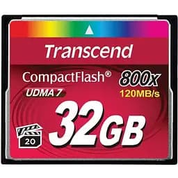 Transcend Карта памяти CF 32GB 800X
