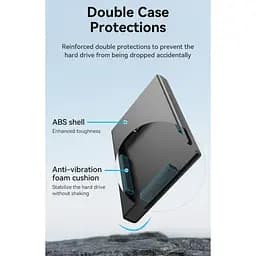Кишеня зовнішня Vention 2.5" HDD/SSD USB 3.0 Micro-B Black (KPAB0) - мініатюра 6