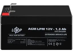 Акумуляторна батарея для ДБЖ LogicPower AGM 12 V / 1.3 А*ч (4131)