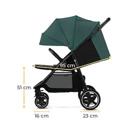 Прогулянкова коляска Kinderkraft Route, Platinum Grey (3953) - мініатюра 5