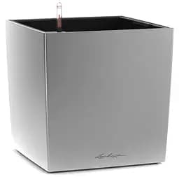 Вазон Lechuza Cube Premium 50 срiбний металік (16568)