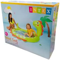 Басейн надувний дитячий Intex 58437 NP Діно 119x109x66 см 68 л для дітей від 2 років