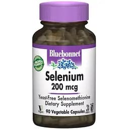 Селен Bluebonnet Nutrition 200 мкг 90 вегетаріанських капсул