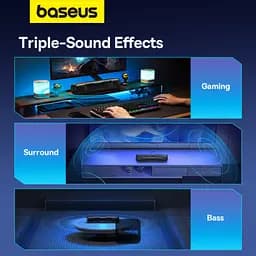 Саундбар Baseus AeQur DS10 Mini Soundbar бездротовий акумуляторна версія - мініатюра 10