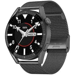 Умные часы NO.1 DT3 Max Metal с микрофоном и беспроводной зарядкой Черный