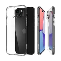 Чехол Spigen Air Skin Hybrid для iPhone 15 Plus Crystal Clear (ACS06645) + защитное стекло - мініатюра 2