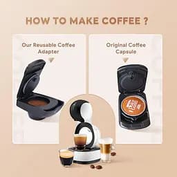 Багаторазовий капсульний адаптер ICafilas для кавоварки Delonghi, Krups Nescafe Dolce Gusto Lumio + 5 кілець - мініатюра 6