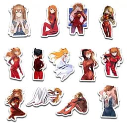 Стікерпак GeekLand Evangelion Asuka Langley 45 штук (SP AL 01) - мініатюра 2