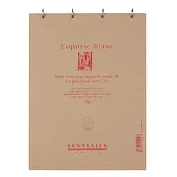 Скетчбук для ескізів на металевих кільцях Esquisse Sennelier, 50 аркушів, 90 г/м, 24х32 см