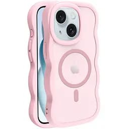 Чохол Epik TPU+PC Undine with MagSafe для Apple iPhone 15, 6.1 Pink