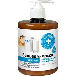 Бальзам-маска для волос Домашний Доктор Кефирная с пчелиным молочком 500 мл