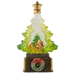 Світильник-декор новорічний Ялинка XHF-8003 LED 5 мелодій USB AAх3 (15х15х23см)