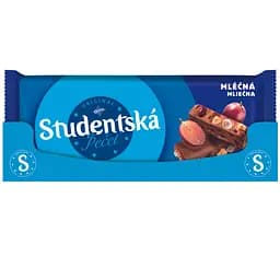 Шоколад Orion Studentska молочный с арахисом, желейными кусочками и изюмом 170 г