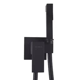 Змішувач вбудований з гігієнічним душем Globus Lux Niagara GLN-0-106MIX-BB Black 30412 - мініатюра 4