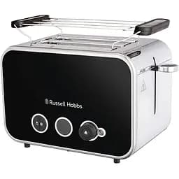 Тостер Russell Hobbs Distinctions 2-Slice 1670 Вт пластик підігрів розморозка чорний